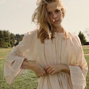 Doen caravan dress embroidered Jane 70’s maxi boho